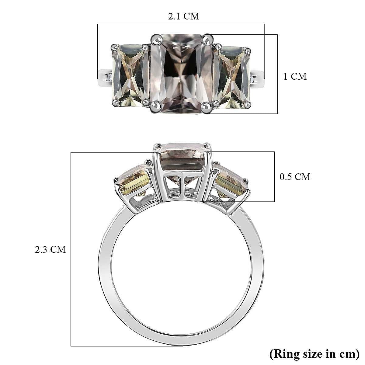 950 Platinum AAAA Turkizite, White Diamond EF, VS2 Ring 5.02 ct, Platinum Wt. 6.5 Gms 7842371 6