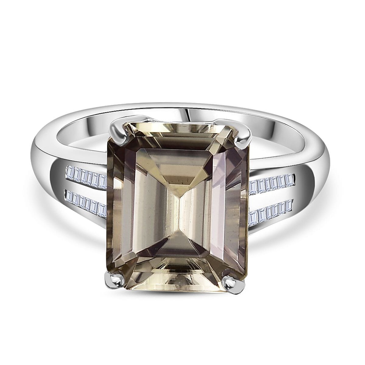 950 Platinum AAAA Turkizite and Diamond (GH/SI) Ring 7.28 Ct. 7807678 0