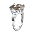 Biggest Deal - 950 Platinum AAAA Turkizite & Diamond (GH-SI) Ring 7.28 Ct, Platinum Wt. 7.07 Gms