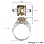 Biggest Deal - 950 Platinum AAAA Turkizite & Diamond (GH-SI) Ring 7.28 Ct, Platinum Wt. 7.07 Gms
