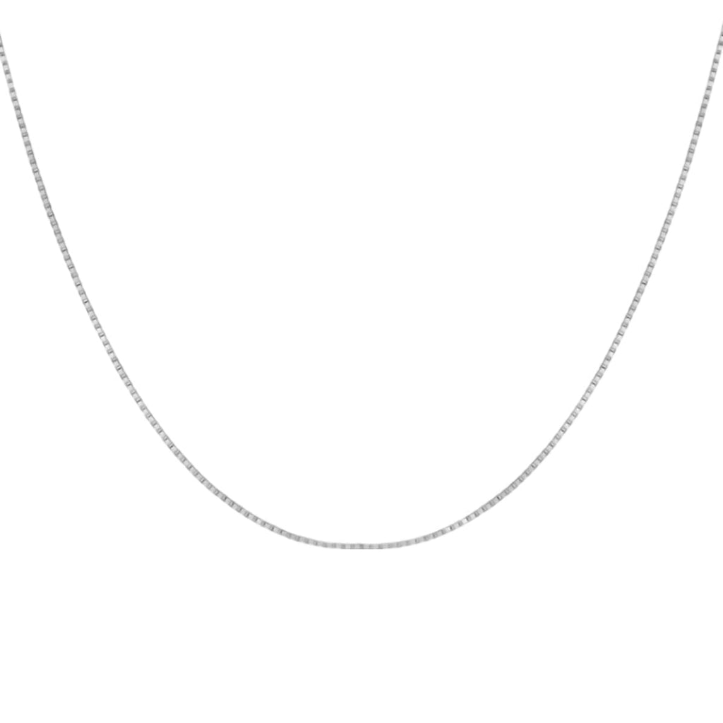 Limited Stock - 950 Platinum Box Venetian Chain (Size - 20), Platinum Wt. 4.3 Gms