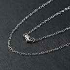 950 Platinum Oval Link Necklace (Size - 20)