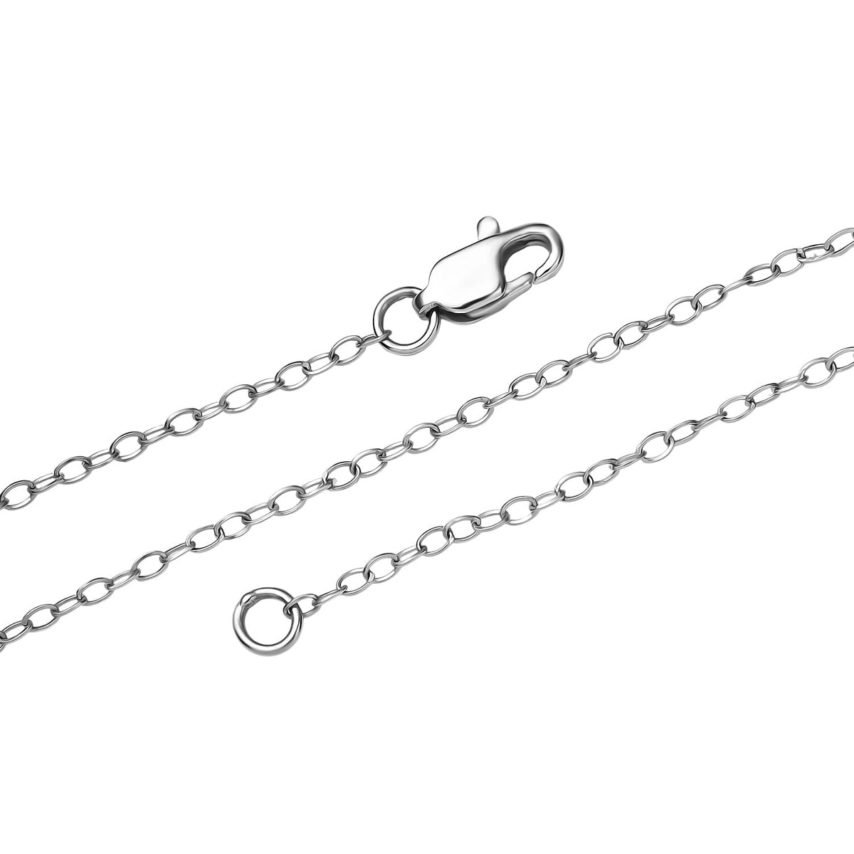 950 Platinum Oval Link Necklace (Size - 20) 8114910 11