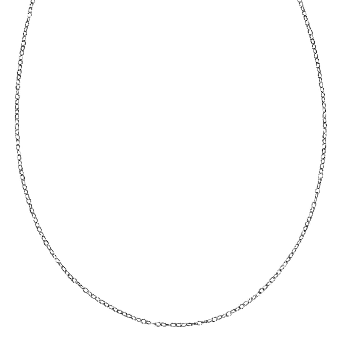 950 Platinum Oval Link Necklace (Size - 20) 8114910 14