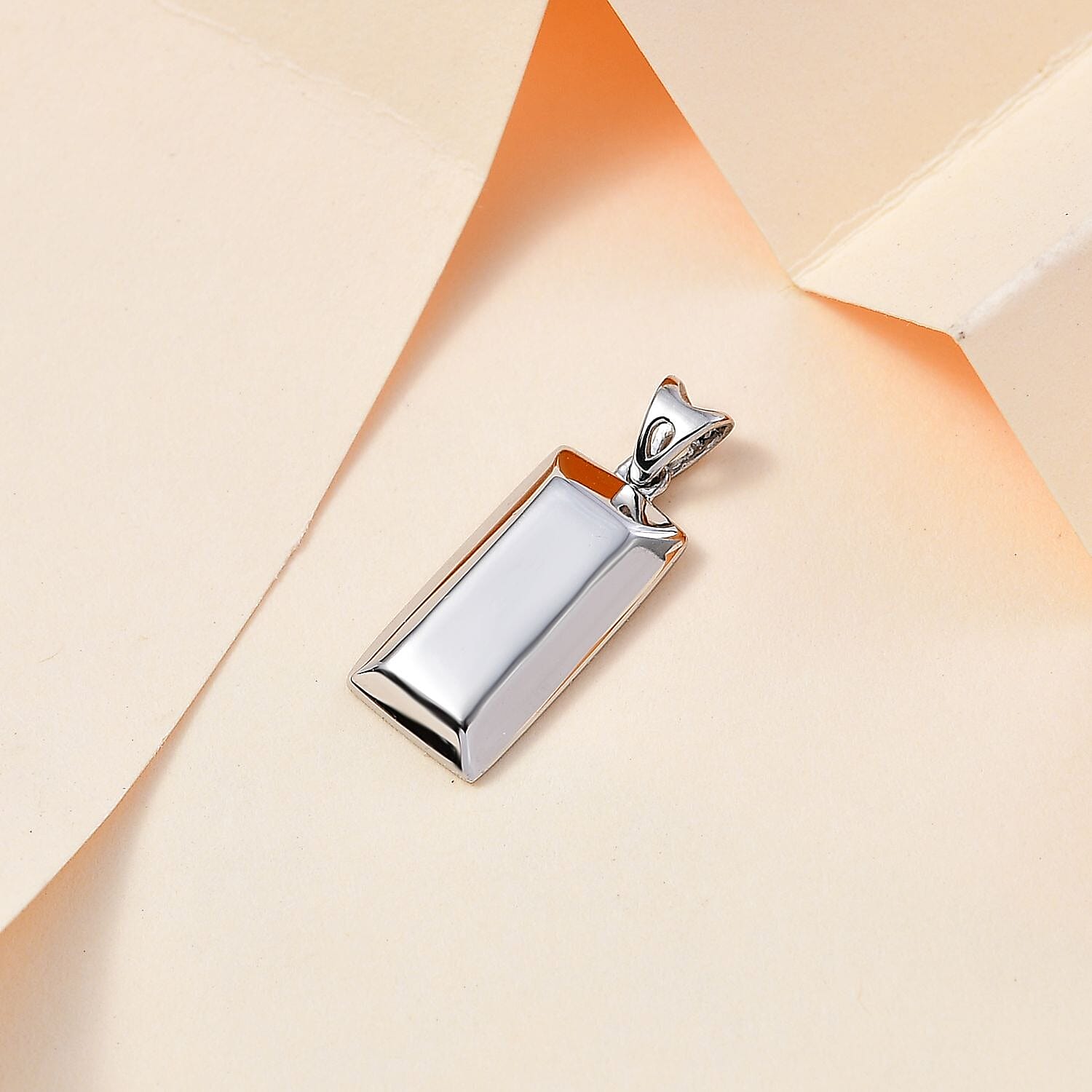 Black Friday Doorbuster - 950 Solid Platinum Ingot Pendant 3.35 Grams 7796438 2