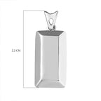 Black Friday Doorbuster - 950 Solid Platinum Ingot Pendant 3.35 Grams