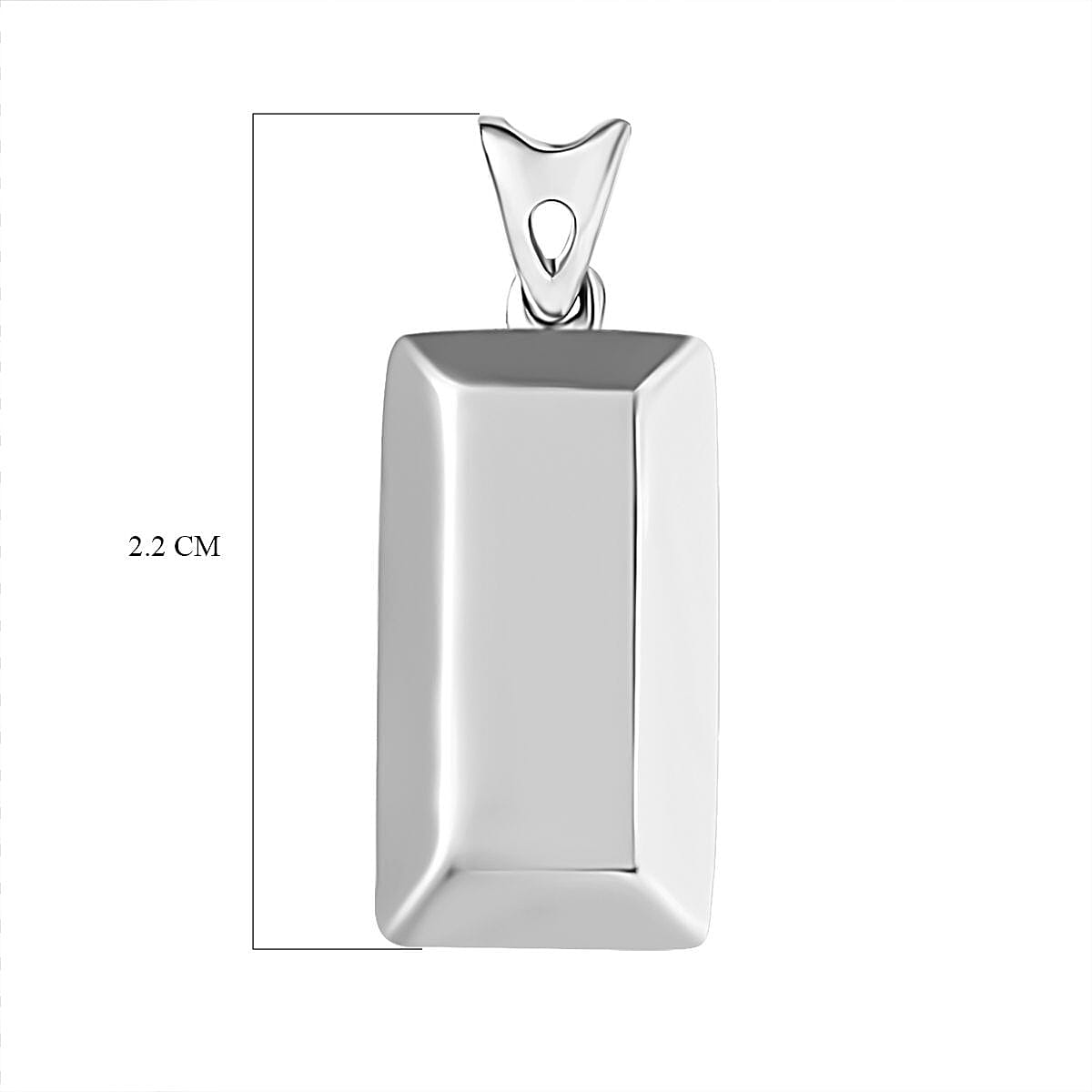 Black Friday Doorbuster - 950 Solid Platinum Ingot Pendant 3.35 Grams 7796438 6