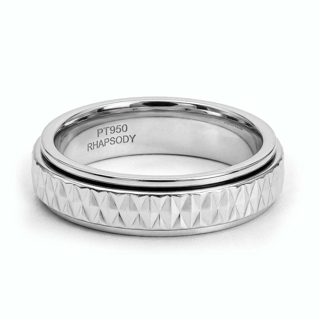 CloseOut Deal - Rhapsody 950 Platinum Spinner Band Ring