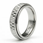 CloseOut Deal - Rhapsody 950 Platinum Spinner Band Ring