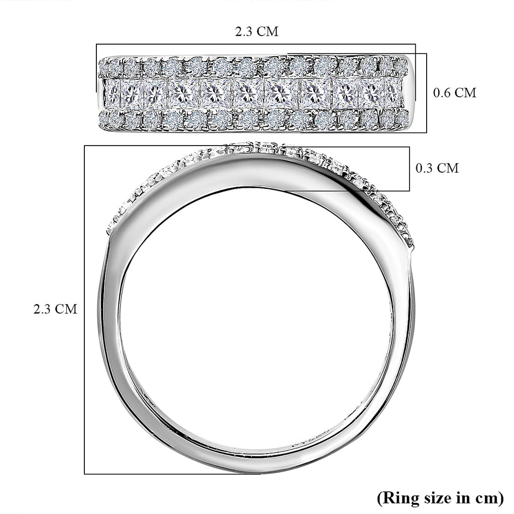 Biggest Close Out- 950 Platinum SGL Certified Diamond I1-I2-G-H Ring 1.00 Ct. Plt Wt 5.14 Grms