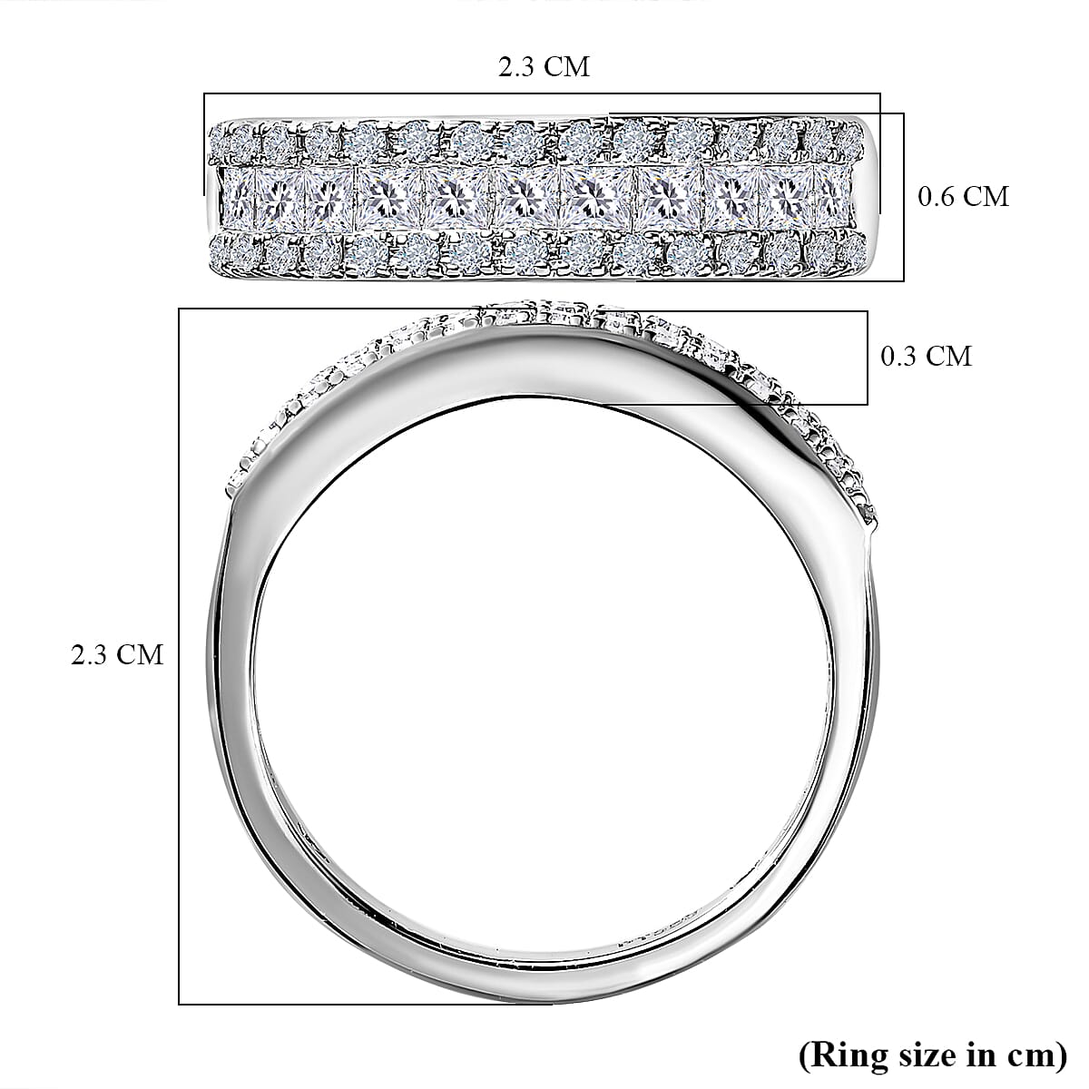 Biggest Close Out- 950 Platinum SGL Certified Diamond I1-I2-G-H Ring 1.00 Ct. Plt Wt 5.14 Grms 7656613 6