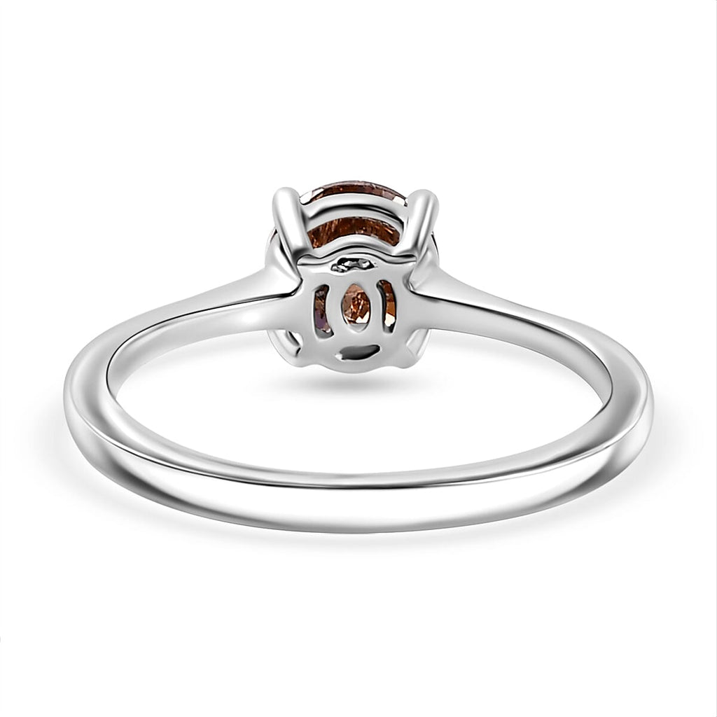 5th Avenue Mega Close Out- 950 Platinum Certified Natural Champagne Diamond Solitaire Ring 1.00  Cts.