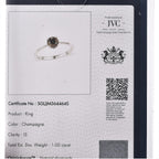 5th Avenue Mega Close Out- 950 Platinum Certified Natural Champagne Diamond Solitaire Ring 1.00  Cts.