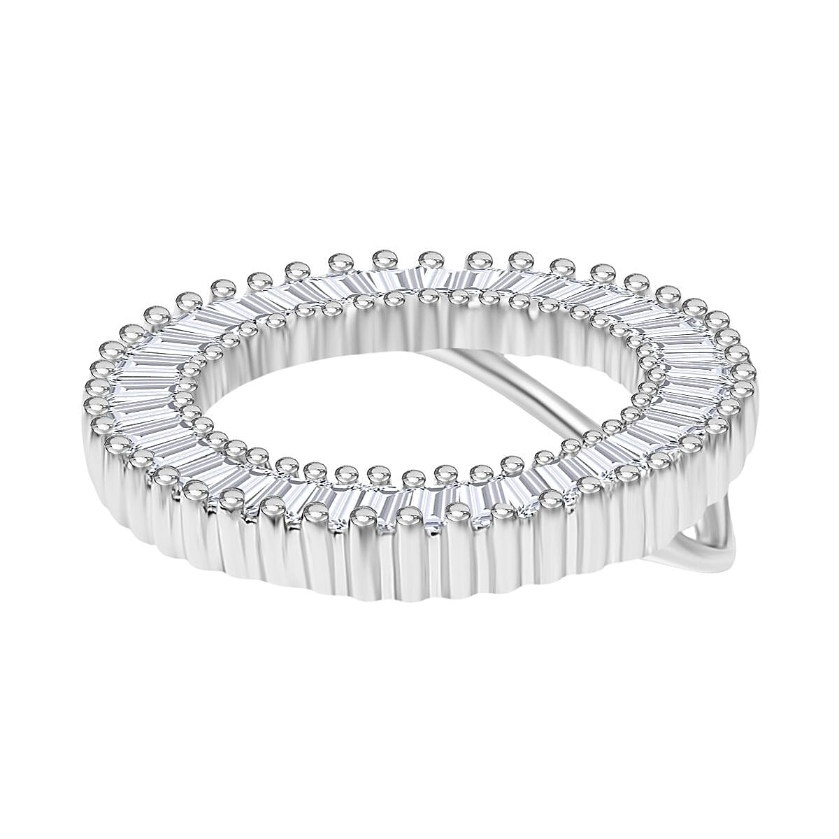 RHAPSODY 950 Platinum IGI Certified (VS-E-F) White Diamond Circle Pendant 8089634 4