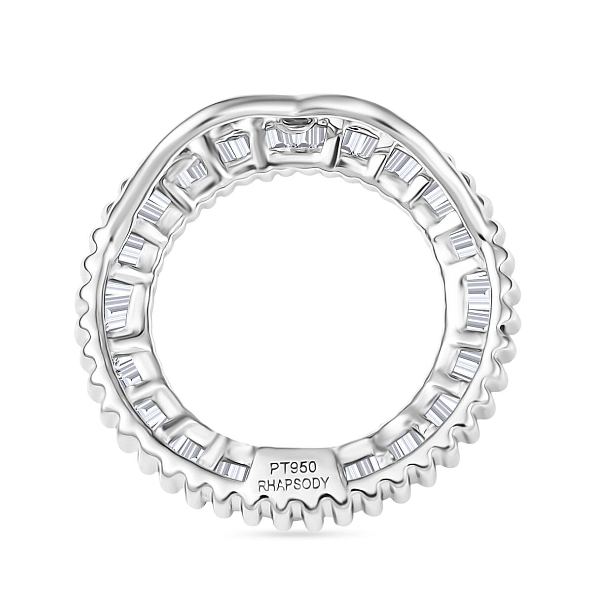 RHAPSODY 950 Platinum IGI Certified (VS-E-F) White Diamond Circle Pendant 8089634 5
