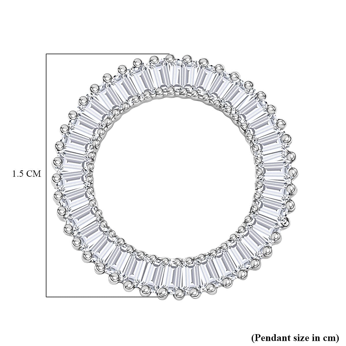 RHAPSODY 950 Platinum IGI Certified (VS-E-F) White Diamond Circle Pendant 8089634 6