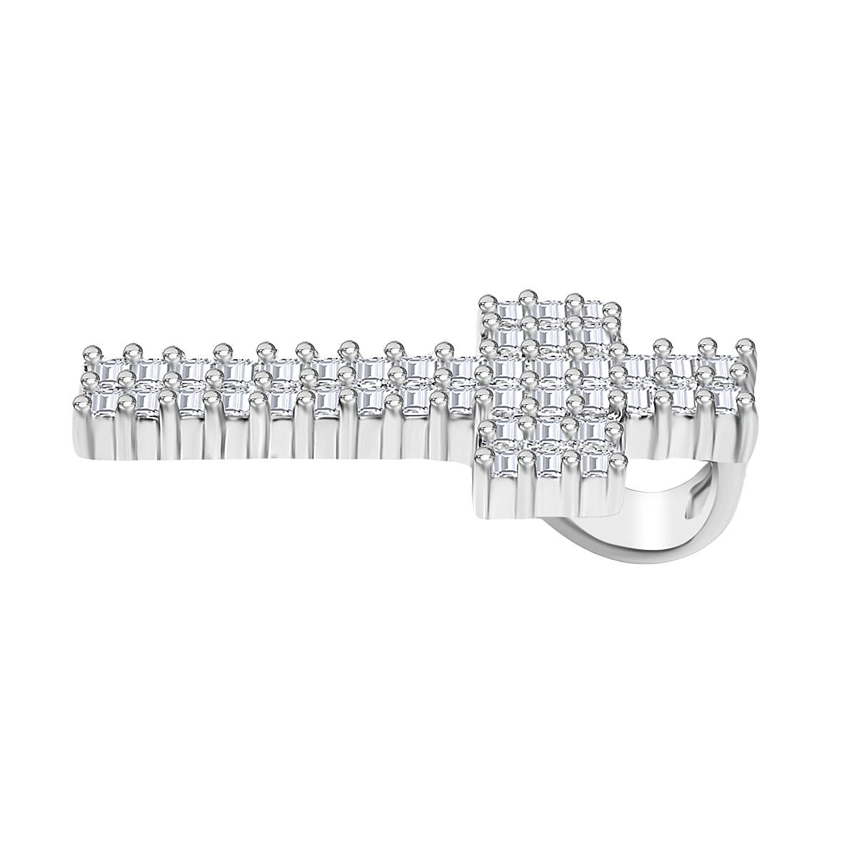 RHAPSODY 950 Platinum IGI Certified (VS-E-F) White Diamond Cross Pendant 8089696 4