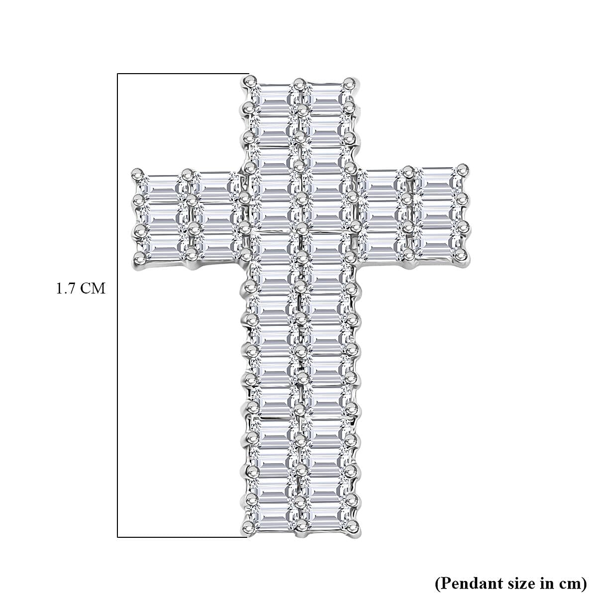 RHAPSODY 950 Platinum IGI Certified (VS-E-F) White Diamond Cross Pendant 8089696 6