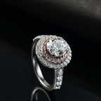 950 Platinum Lab Grown Pink Diamond VS - VS-EF Main Stone With Side Stone Ring Platinum Mix Metal Wt.7 Gms  3.000  Ct.