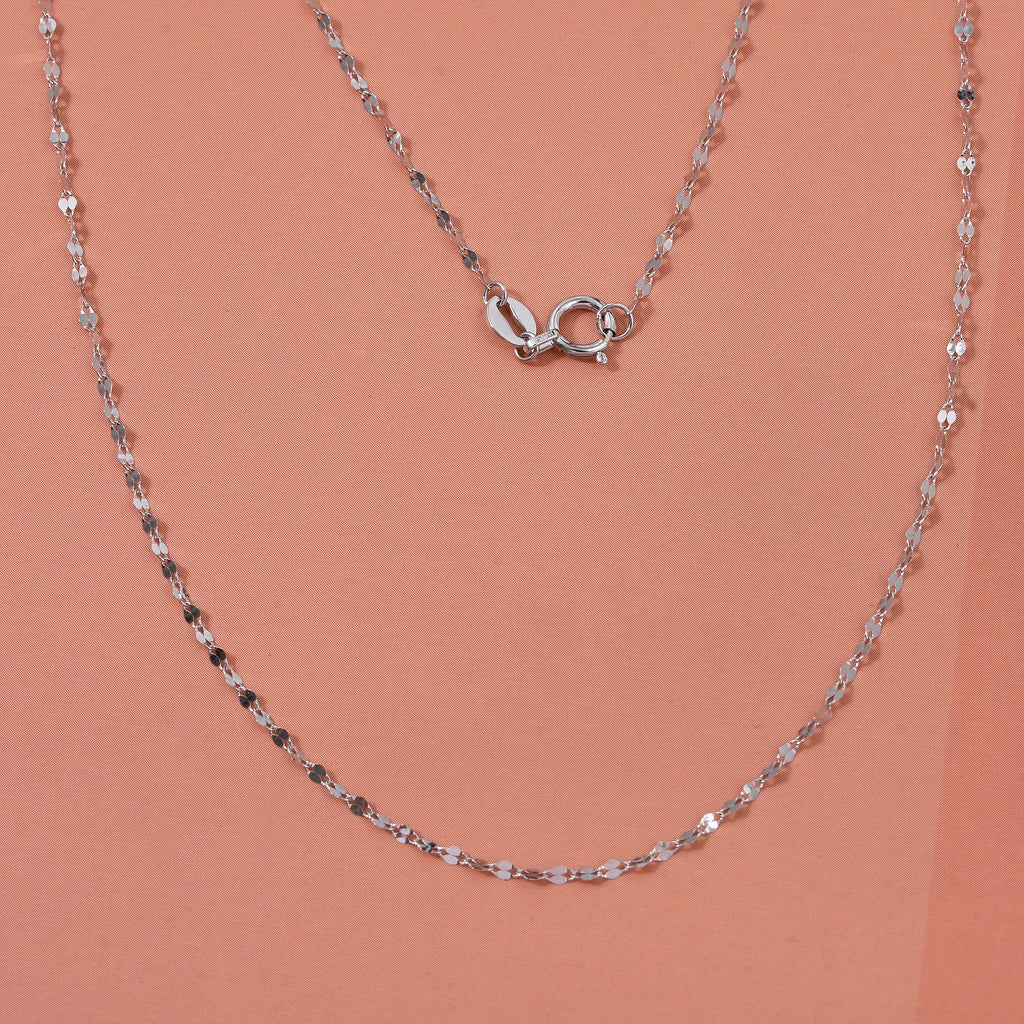 950 Platinum Necklace (Size 18) with Spring Ring Clasp
