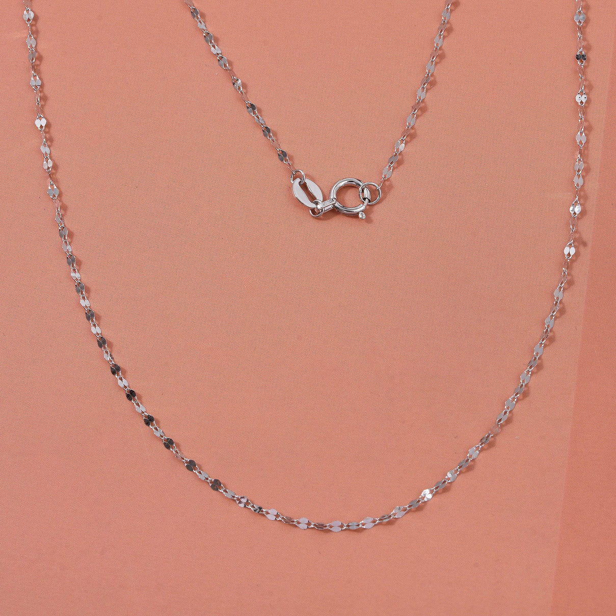 950 Platinum Necklace (Size 18) with Spring Ring Clasp 8378070 1