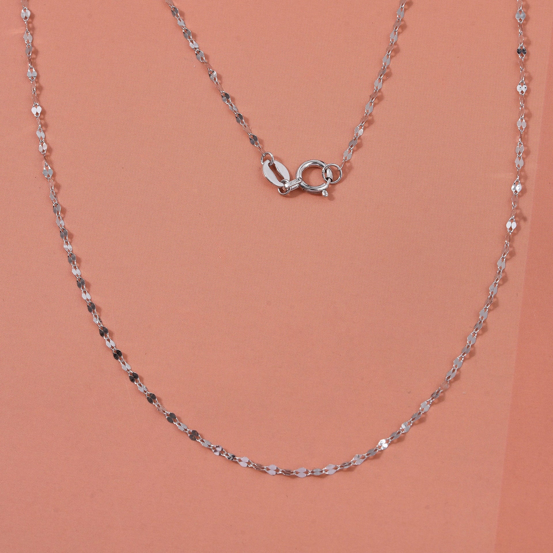 950 Platinum Necklace (Size 18) with Spring Ring Clasp 8378070 1