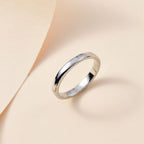 Hatton Garden Closeout - 950 Platinum Band Ring, Platinum Wt. 3.62 Gms