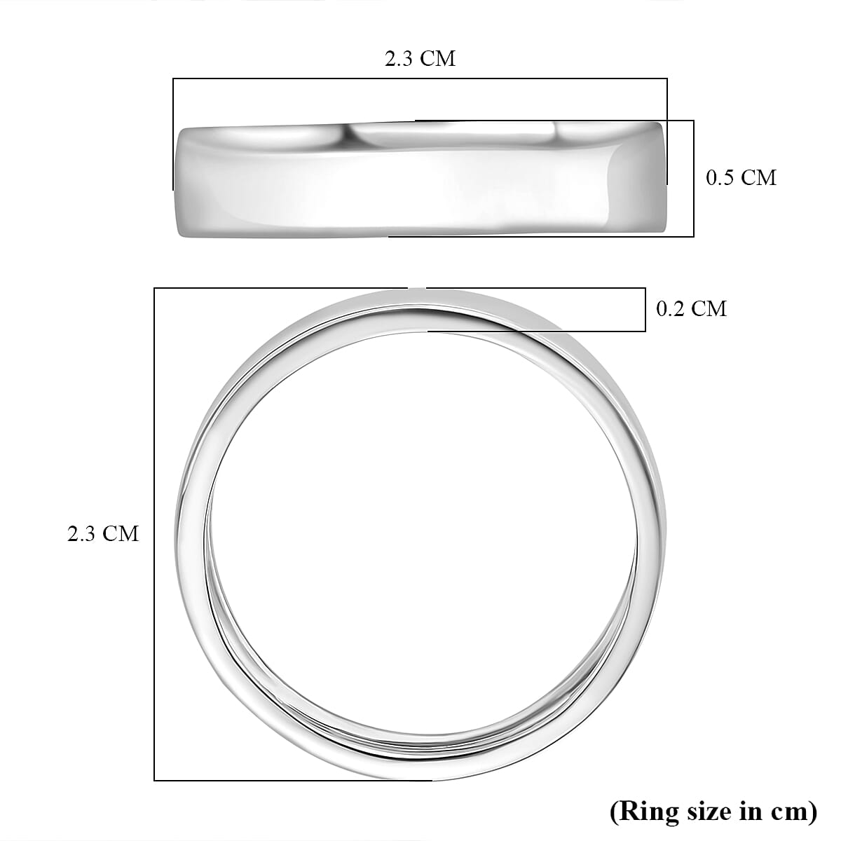 950 Platinum Ring, Platinum Wt.5.20 Gms 8247805 5
