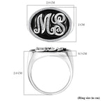 Luxuriant 950 Platinum Lab Grown Diamond (SI-GH) Enamelled Ring 0.54 Ct, Platinum Wt. 15.93 Gms.