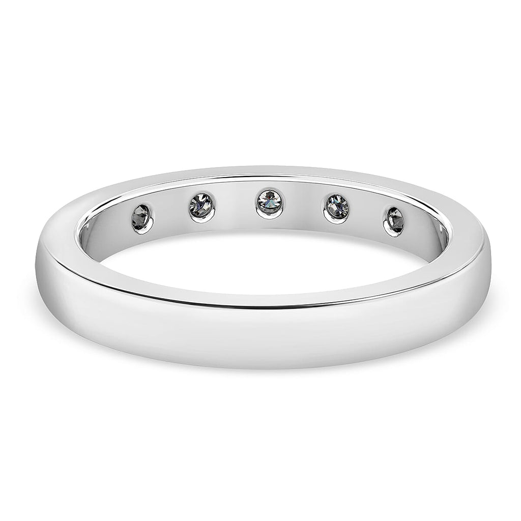 950 Platinum SI1 White Diamond SI1 Ring, Platinum Wt.4.8 Gms  0.150  Ct.