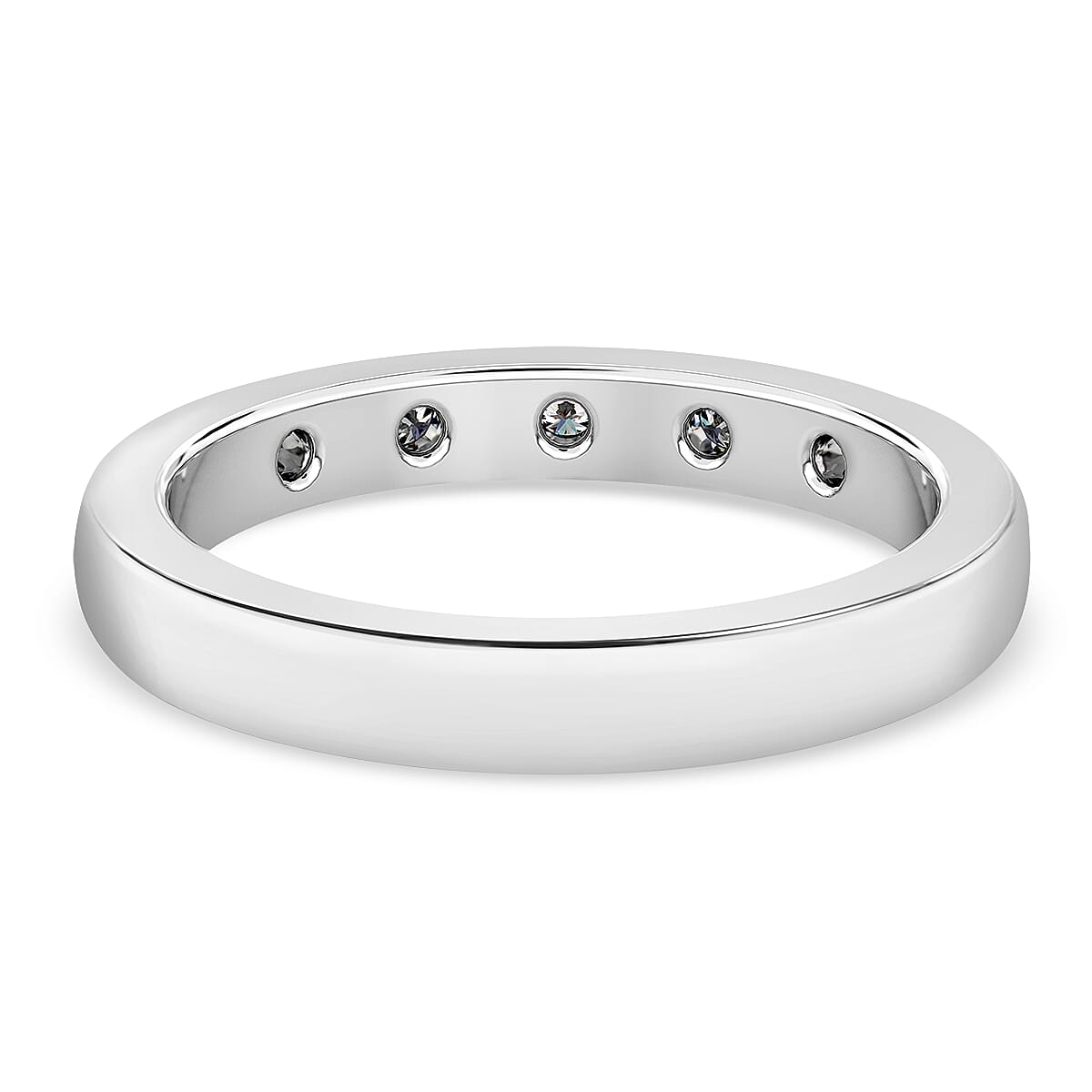 950 Platinum White Diamond Ring, Platinum Wt.4.80 Gms 8563187 4