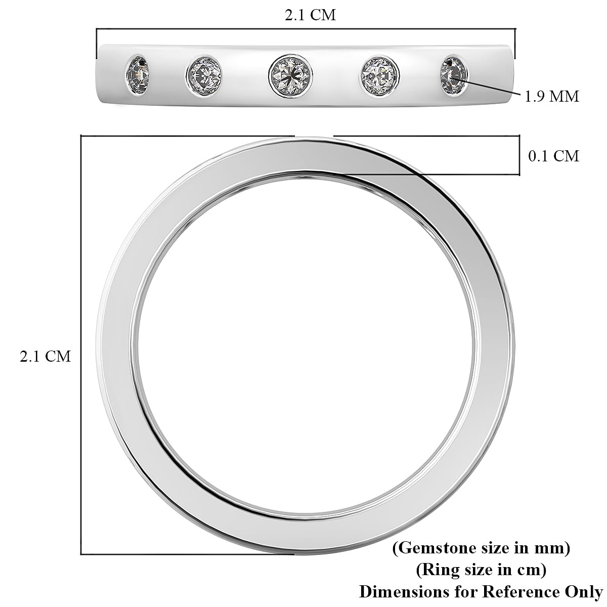 950 Platinum White Diamond Ring, Platinum Wt.4.80 Gms 8563187 5