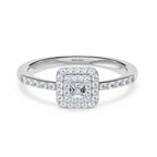 950 Platinum SI2 White Diamond SI2 Cluster Ring, Platinum Wt.4.72 Gms  0.471  Ct.