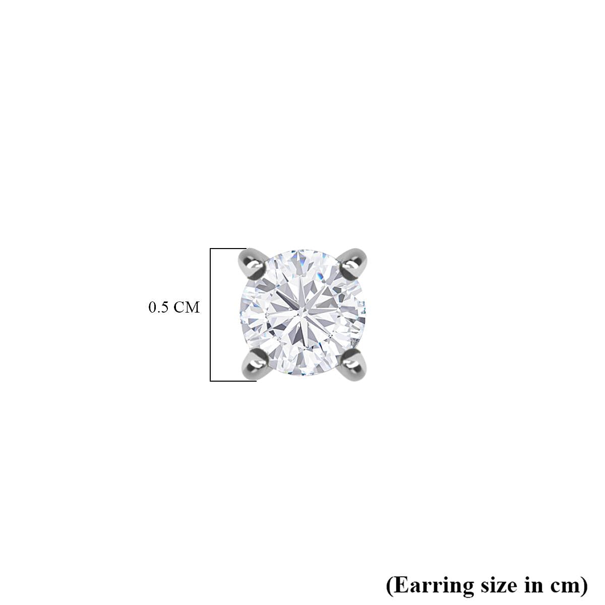 950 Platinum Certified (I1-I2-G-H) Diamond Stud Earrings 0.50 Ct. 7662195 4
