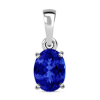 950 Platinum   Tanzanite  Solitaire Pendant 1.35 ct,  Platinum Wt. 2.75 Gms  1.350  Ct.