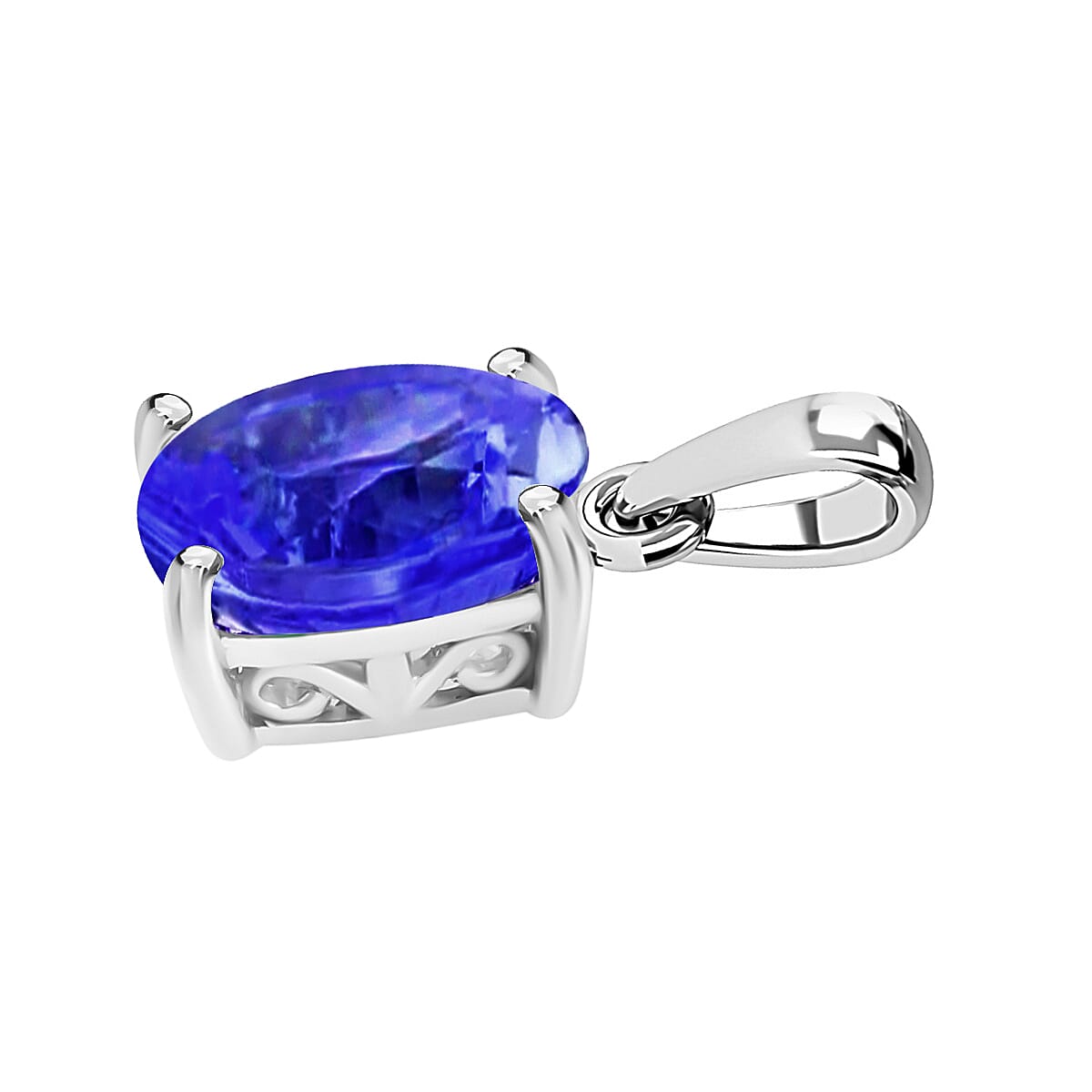 950 Platinum Tanzanite Solitaire Pendant, 1.35 Ct 8000010 2