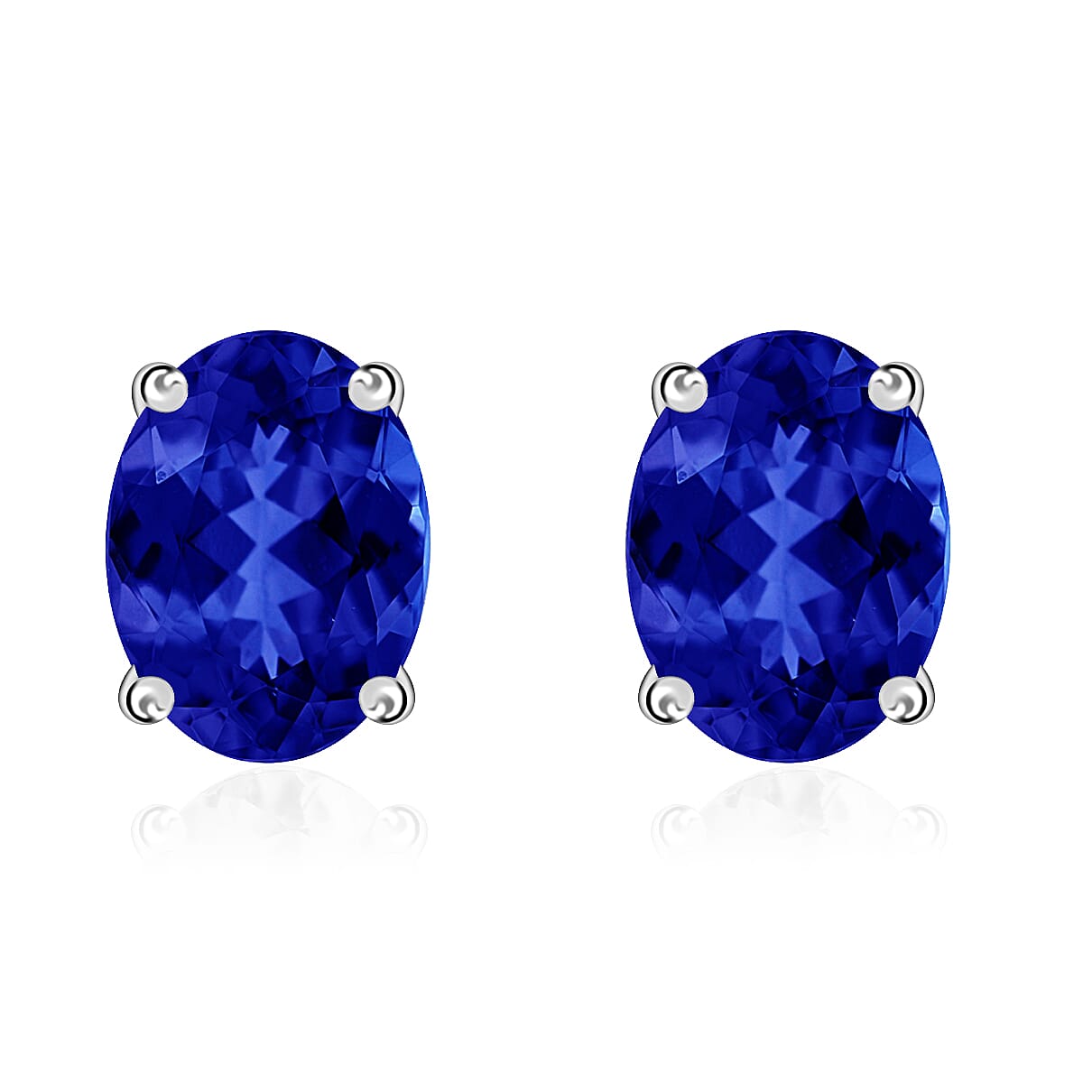 950 Platinum Tanzanite Solitaire Stud Earrings 1.60 ct. 8000413 0