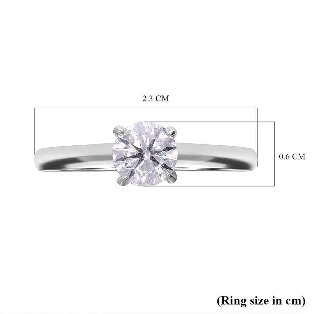 First Time Ever Luxuriant Diamond - 950 Platinum Certified Lab Grown Diamond (VS-E-F) Solitaire Ring 1.00 Ct.