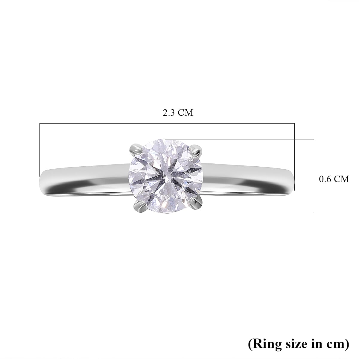 First Time Ever Luxuriant Diamond - 950 Platinum Certified Lab Grown Diamond (VS-E-F) Solitaire Ring 1.00 Ct. 7652574 4