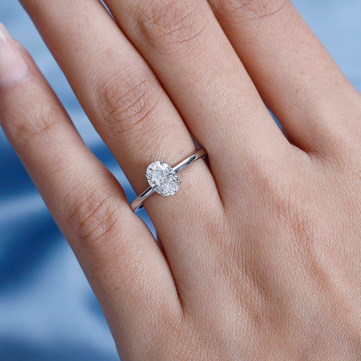 Luxuriant Diamond - 950 Platinum IGI Certified Lab Grown Diamond (EF-VS) Solitaire Ring 1.00 Ct 7702543 2