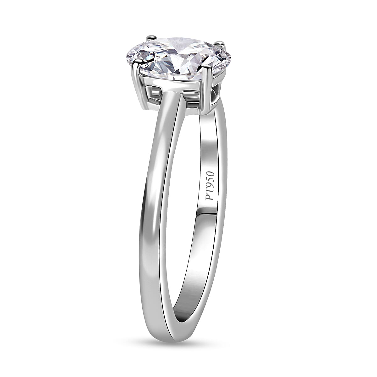 Luxuriant Diamond - 950 Platinum IGI Certified Lab Grown Diamond (EF-VS) Solitaire Ring 1.00 Ct 7702543 3