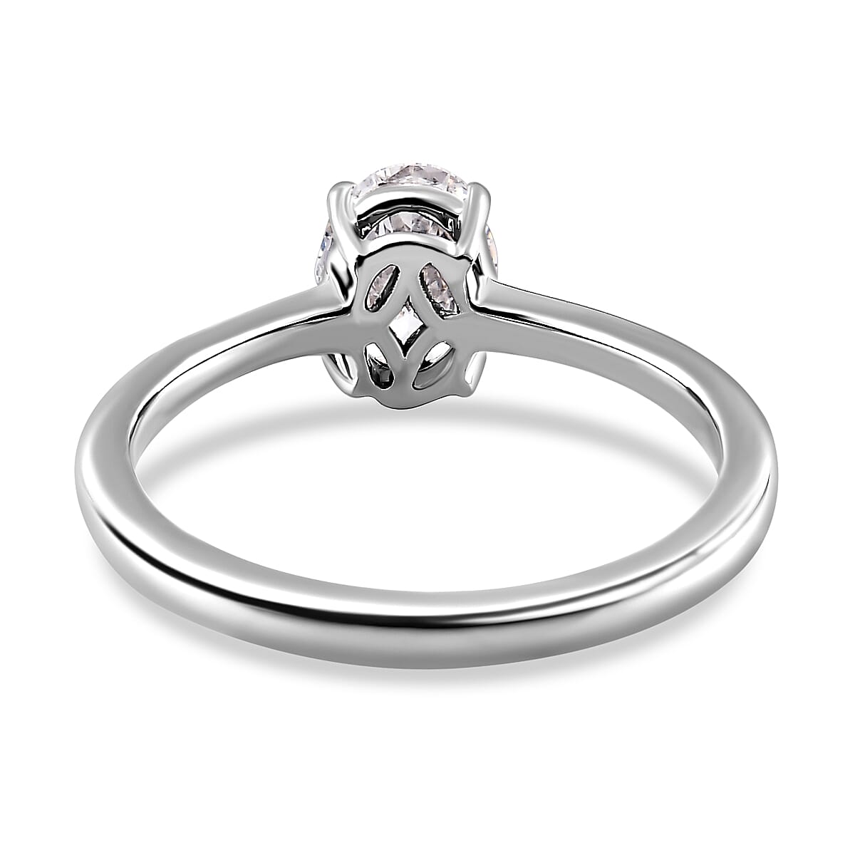 Luxuriant Diamond - 950 Platinum IGI Certified Lab Grown Diamond (EF-VS) Solitaire Ring 1.00 Ct 7702543 4