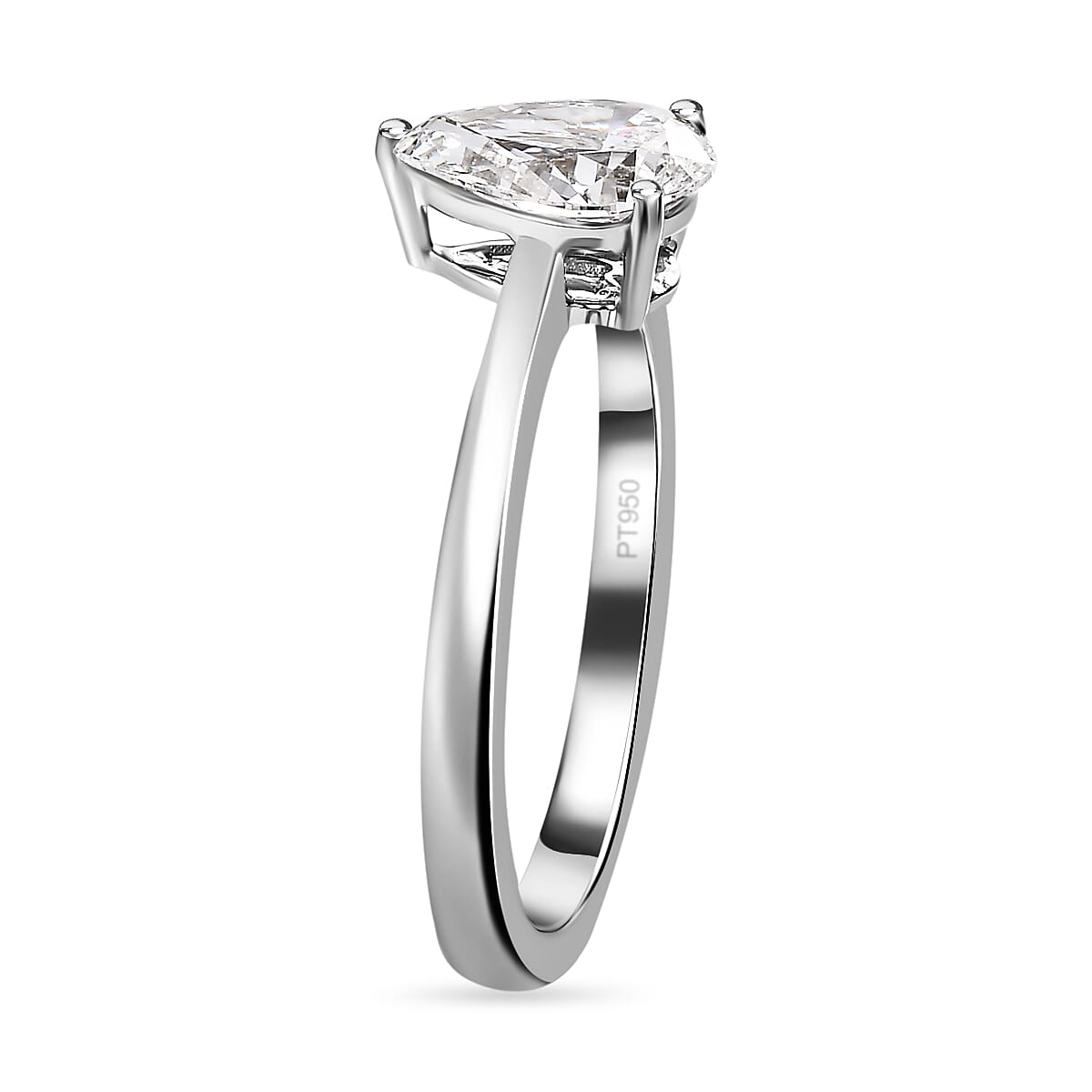 Luxuriant Diamond - 950 Platinum Lab Grown IGI Certified (VS-E-F) Diamond Solitaire Ring 1.00 Ct, Platinum Wt 4.20 GM 7702545 3