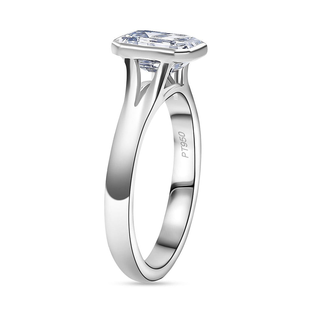 Luxuriant Diamond 950 Platinum Lab Grown Diamond (VS2-F) Solitaire Ring 3.00 Ct.