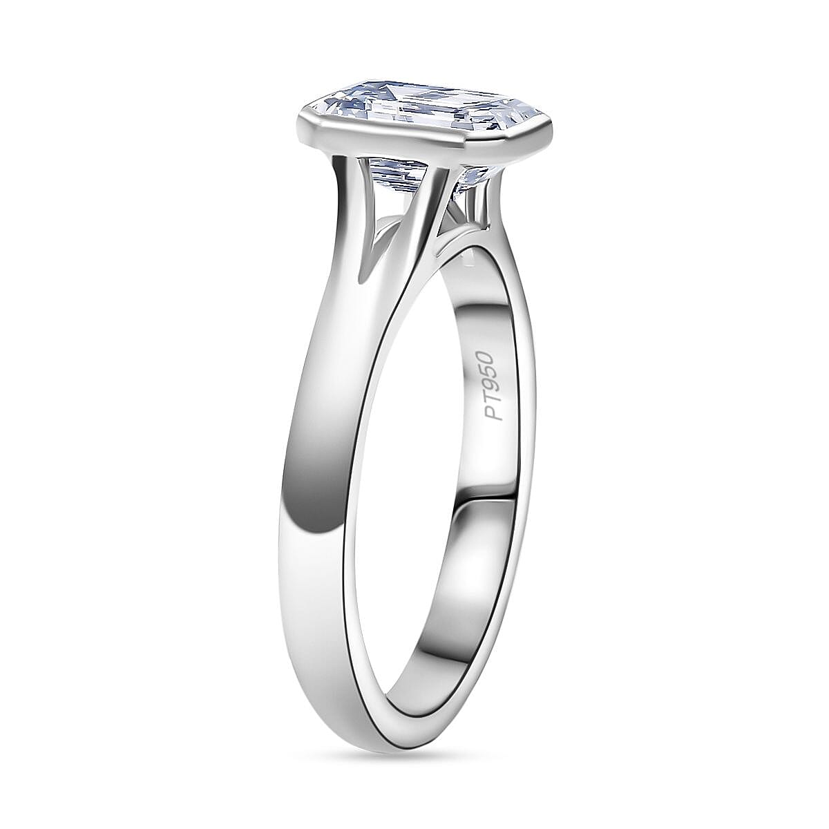 Luxuriant Diamond 950 Platinum Lab Grown Diamond (VS2-F) Solitaire Ring 3.00 Ct. 8016453 3