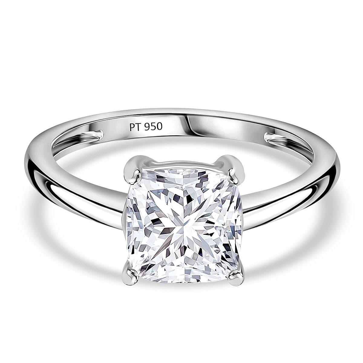 LUXURIANT 2 Ct. Lab Grown Diamond Solitaire Ring in 950 Platinum 8310208 0