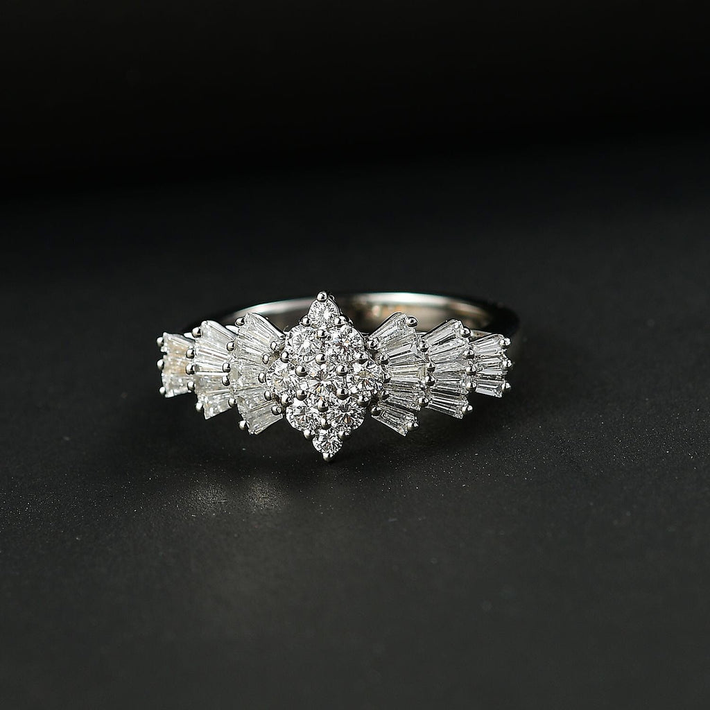 RHAPSODY - 950 Platinum White Diamond (VS-EF) IGI Certified Ring 1.00 Ct.