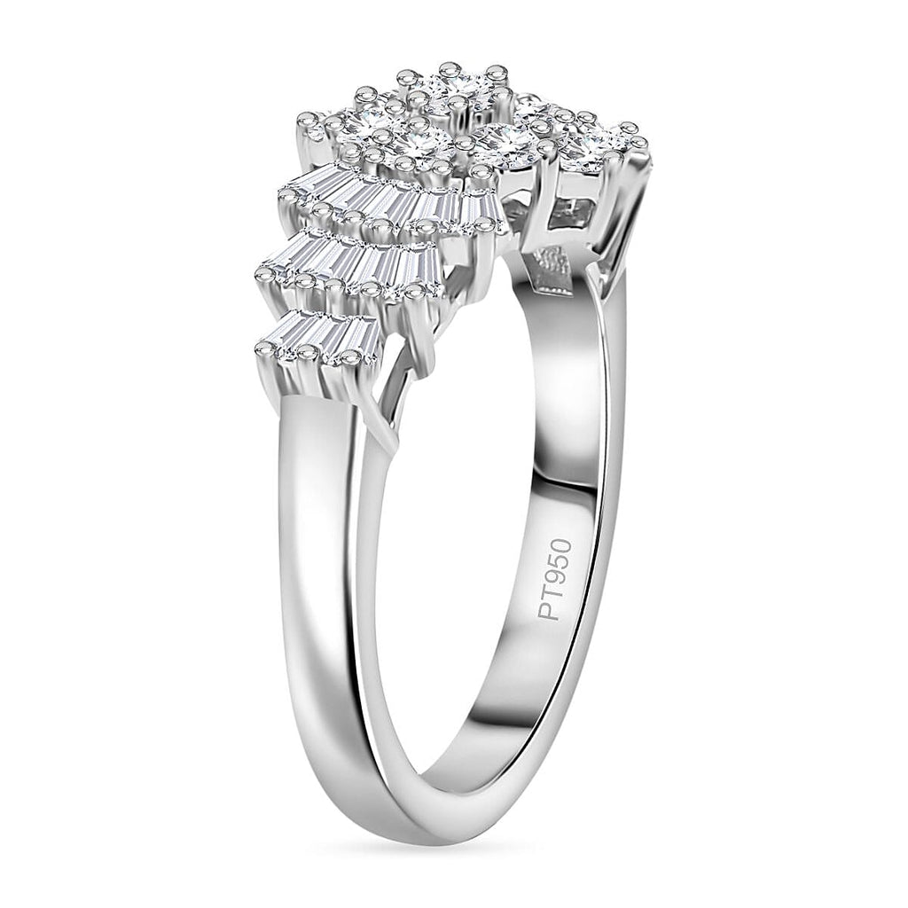 RHAPSODY - 950 Platinum White Diamond (VS-EF) IGI Certified Ring 1.00 Ct.