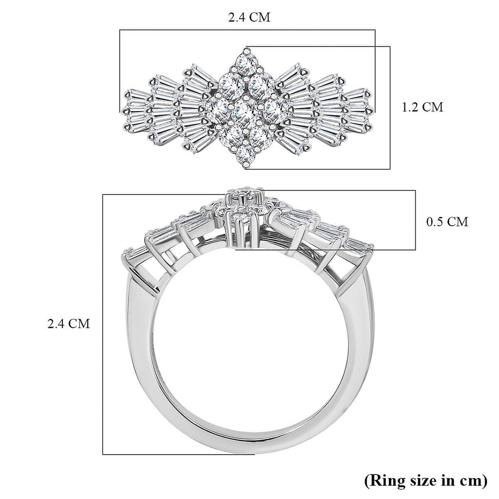 RHAPSODY - 950 Platinum White Diamond (VS-EF) IGI Certified Ring 1.00 Ct.