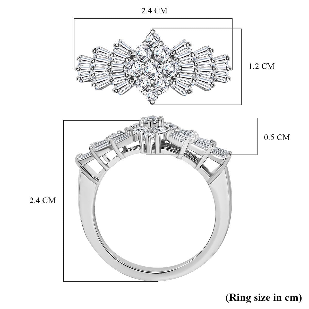 RHAPSODY - 950 Platinum White Diamond (VS-EF) IGI Certified Ring 1.00 Ct. 7938115 5
